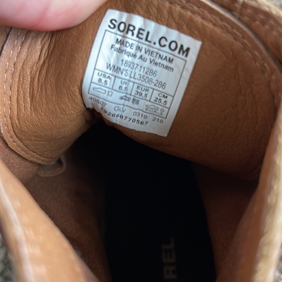 Sorel Addington Lace Up Heel Boots Size 8.5 - Picture 8 of 10